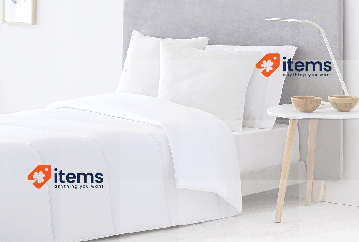 Todocama Quilt 180x220cm White 120 - 180 Anti Dust Mite Fibre G/M 105/120 Cm Bed