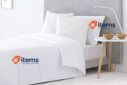 Todocama - Autumn/Winter 300 G/M² Anti Dust Mite Fibre Quilt, White G/M Cot Bed