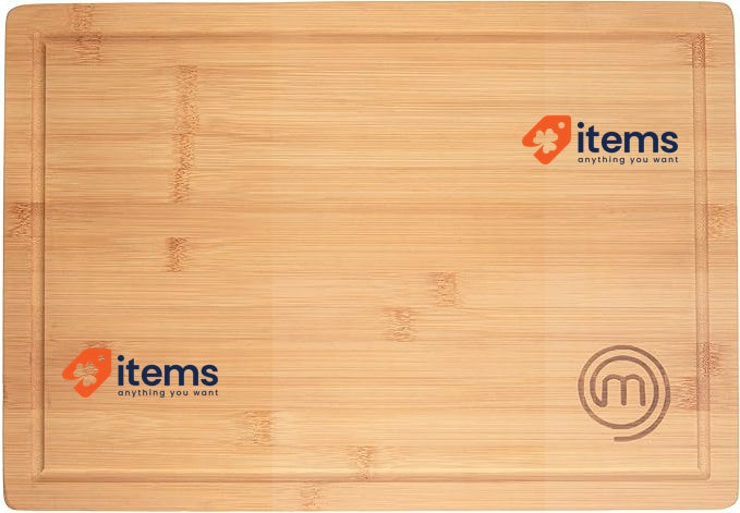 MasterChef Large Chopping Board Bamboo Butchers Block 39cm x 27cm x 3cm