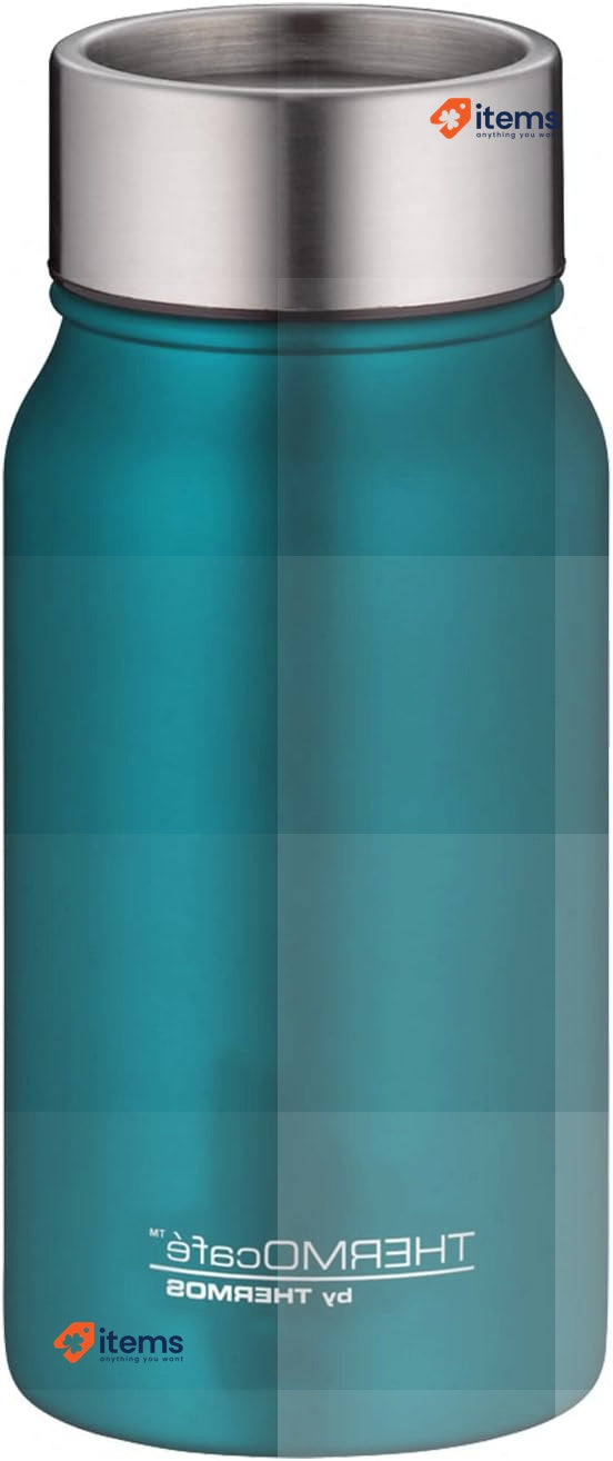 TC Drinking Mug 0.35 L, Teal, Stainless Steel Thermal Cup 8 Hrs Hot 16 Cold alfi