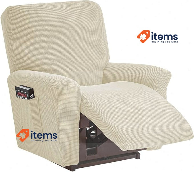 Ele ELEOPTION Recliner Sofa Cover Massage Chair (beige) Stretch Spandex Jacquard