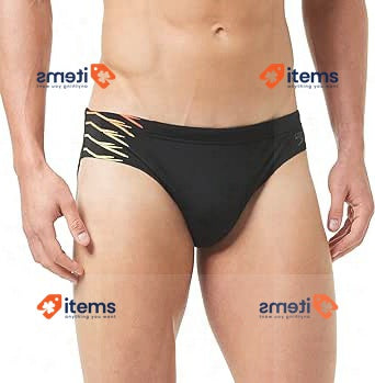 Speedo Men's Tech Panel Briefs 7cm Black Swimwear Swimming Sporting Goods