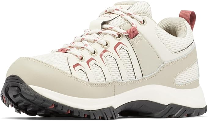 Columbia women's Granite Trail Waterproof Hiking Shoe Titanium x Red Onion