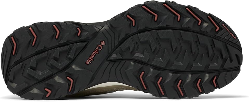 Columbia women's Granite Trail Waterproof Hiking Shoe Titanium x Red Onion