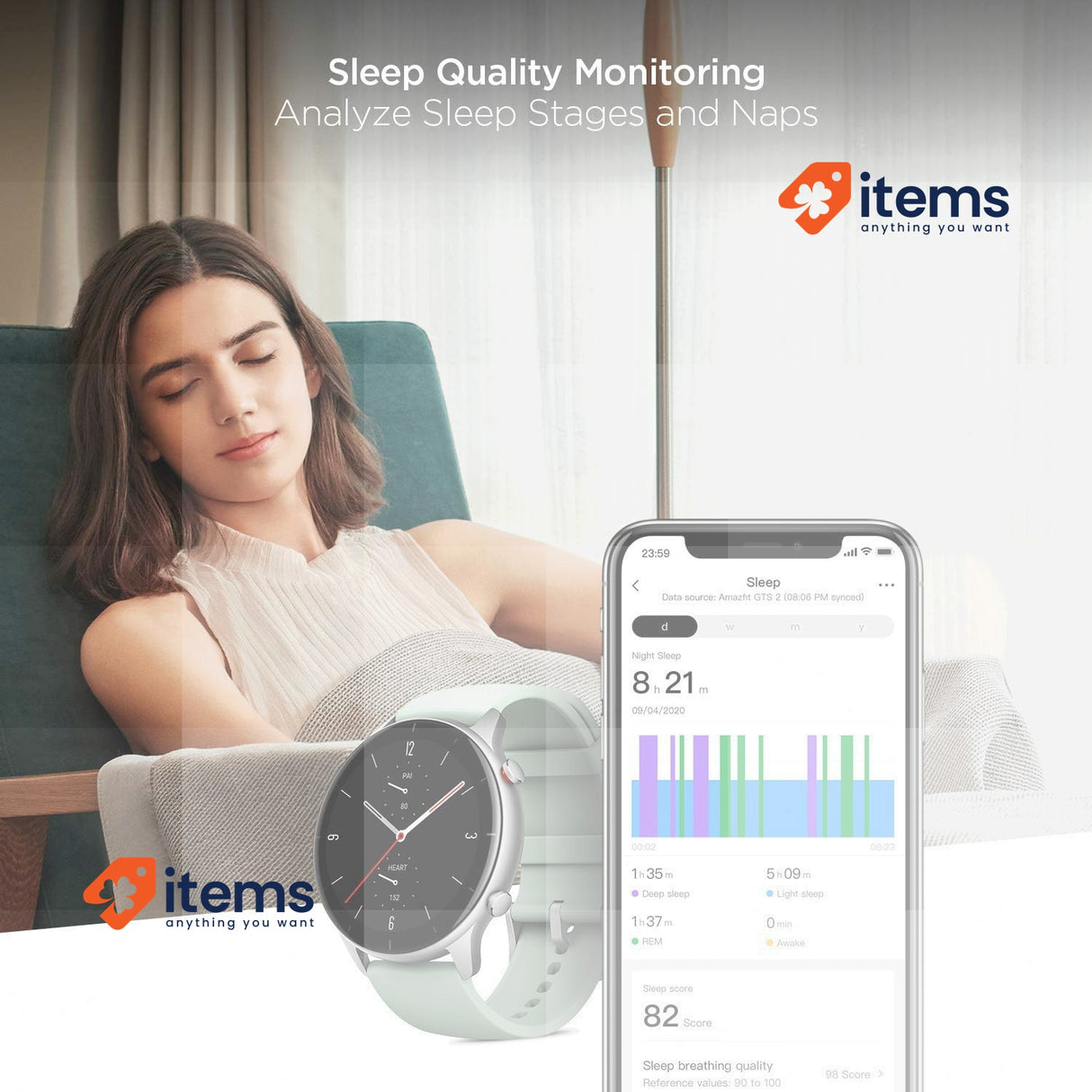 Amazfit GTR 2e Smartwatch Sports Watch with 90 Sports Modes Green