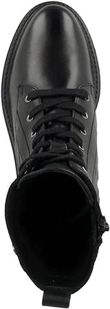Geox Women's D Iridea C Ankle Adjustable Leather Boots Black, Size 6 UK (39 EU)