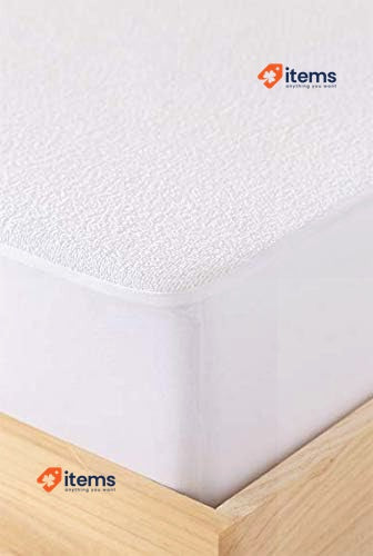 Todocama Adjustable Terry Towelling Waterproof 135 X 190/200 Cm White Breathable