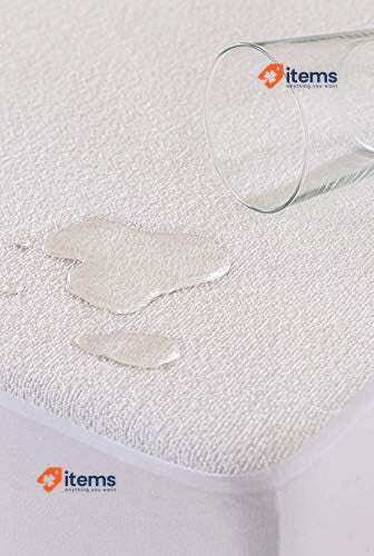 Todocama Adjustable Terry Towelling Waterproof 135 X 190/200 Cm White Breathable