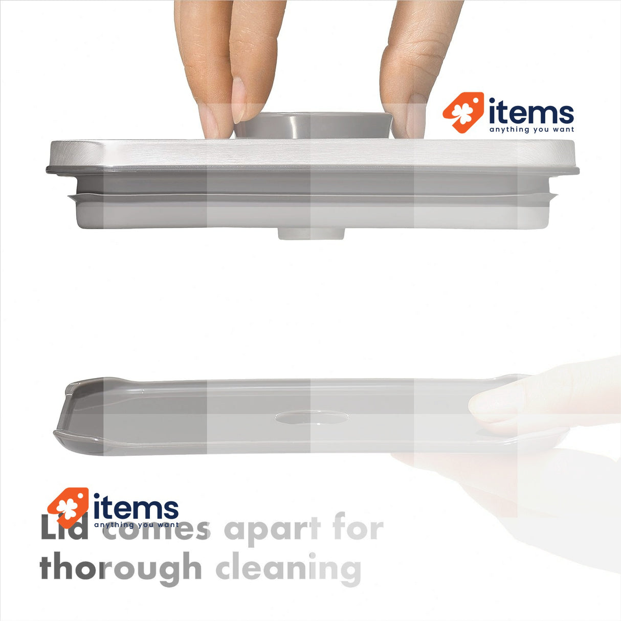 OXO Steel POP Container Rectangle Short Medium Size 1.6 Liter