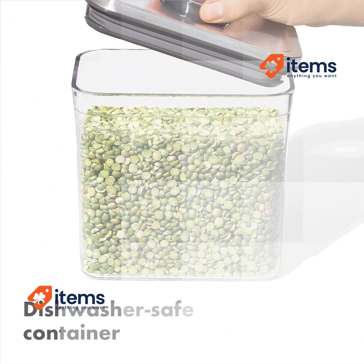 OXO Steel POP Container Rectangle Short Medium Size 1.6 Liter Litre Storage