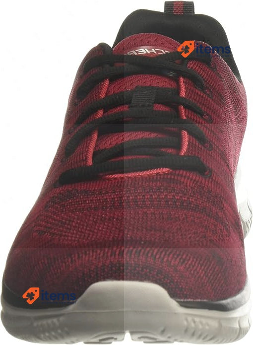 Skechers Men's Sneaker 232298 Red Black Track Front Runner Lace - Up Oxford UK