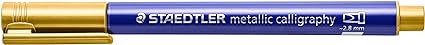 STAEDTLER 8325 TB10 Design Journey Metallic Calligraphy Pens - (Pack of 10)