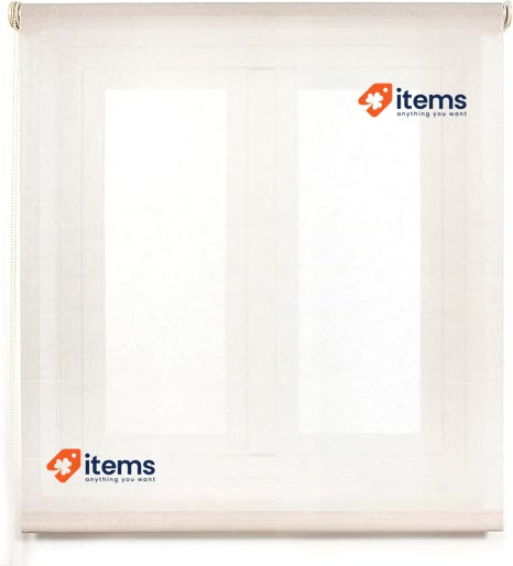 Blindecor Belmont Translucent Roman Blind, Beige, 140 X 180 Cm (w H)