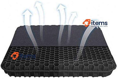 ANICEMOON Multifunctional Gel Cushion With Anti - Skid Cool Breathable Black