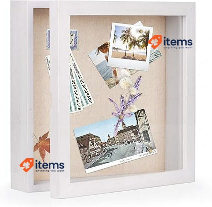 Love - KANKEI 3D Photo Frame 28 X Cm Wooden Object White Pins Gift Love-KANKEI