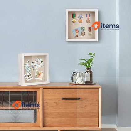 Love - KANKEI 3D Photo Frame 28 X Cm Wooden Object White Pins Gift Love-KANKEI