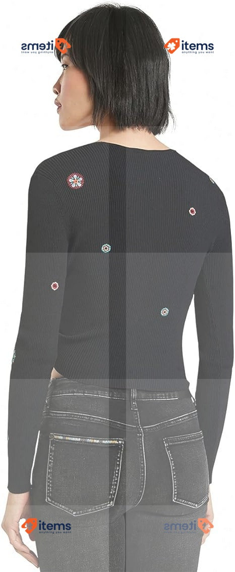 Desigual Women's Chicago Jumper Sweater Black Medium JERS M Sweats Tracksuits