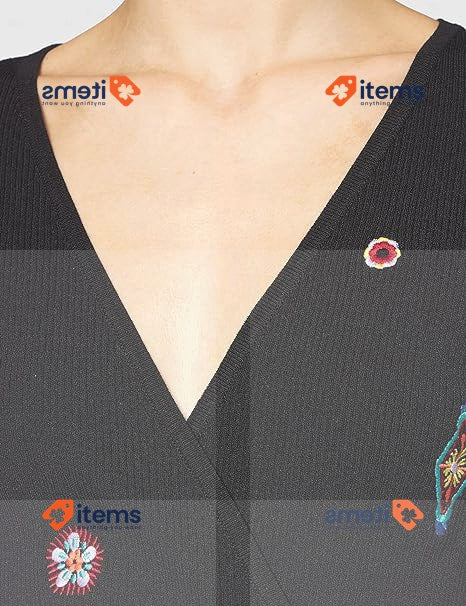 Desigual Women's Chicago Jumper Sweater Black Medium