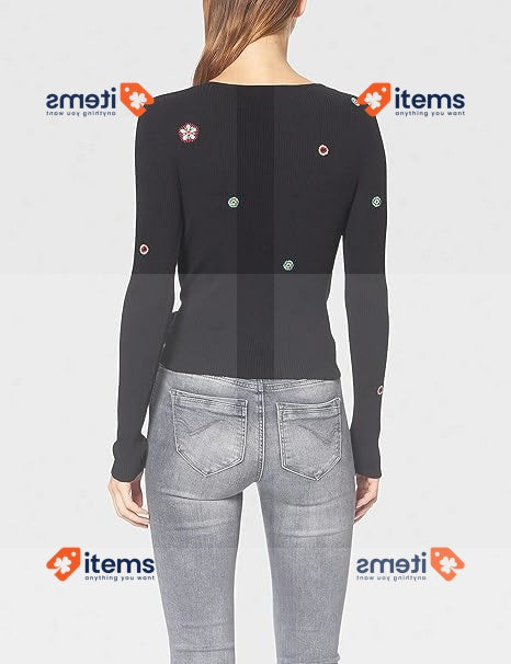 Desigual Women's Chicago Jumper Sweater Black Medium