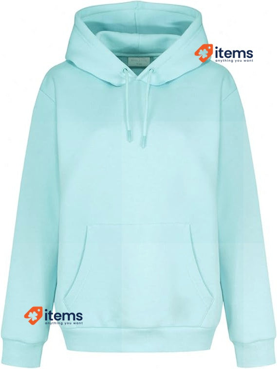 Light & Shade Women's Pullover Hoodie Hooded Sweat Top Aqua Marine, S Soft Touch