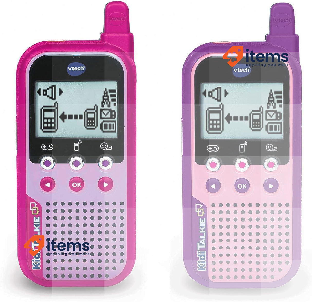 VTech - 123 518557 Kiditalkie 6 In 1, Walkie Talkie Pink 3480 VTech-123-518557