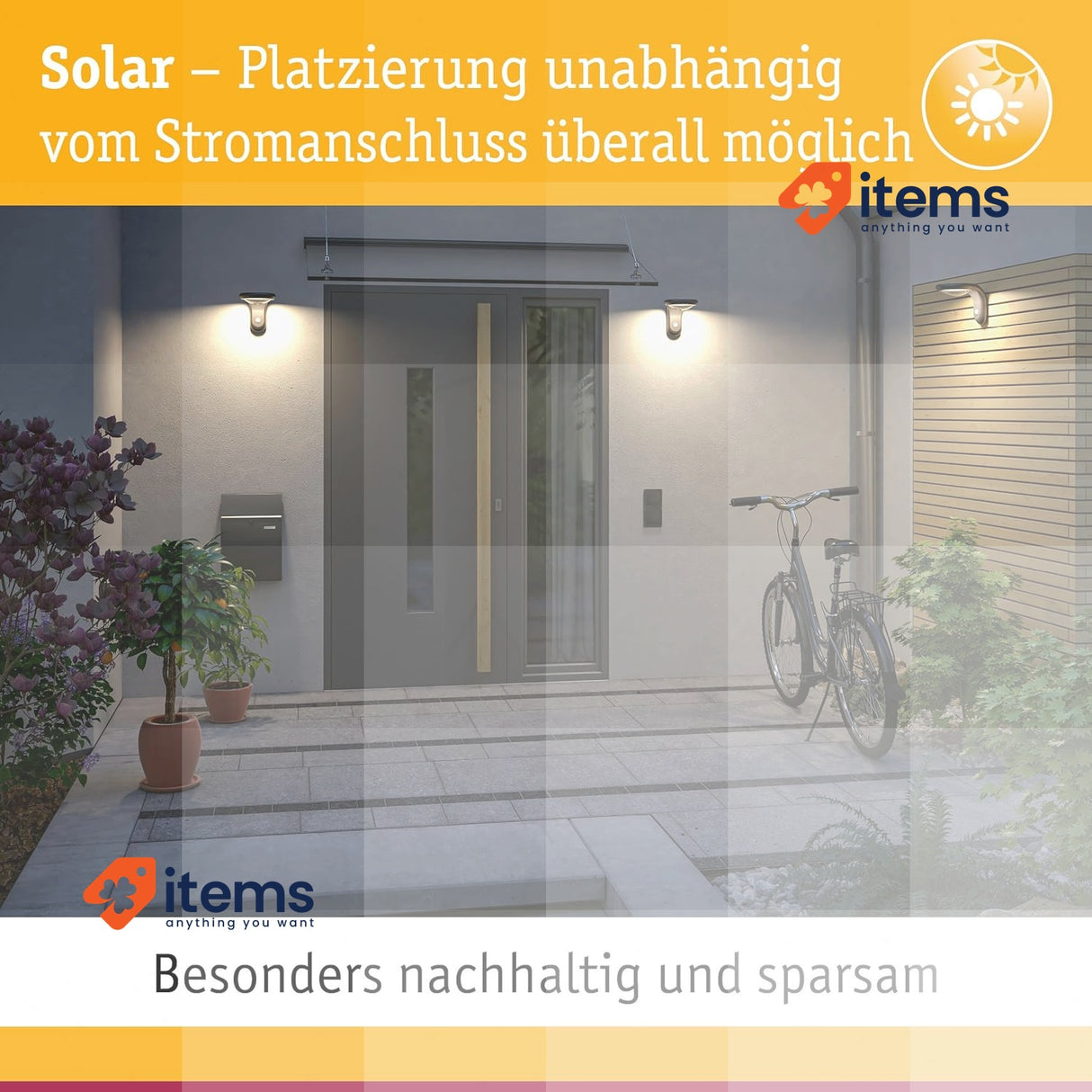 Paulmann Ronas 94334 Solar LED Luminaire IP44 Grey Wall Incl Watt Dark 1 x 5