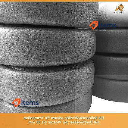 Clever Leon Trampoline Protective Foam For 8 Poles Replacement Grey Cover Tube