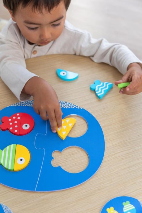 Goula - Fish Match & Mix Educational toy to learn shapes and colors for kids