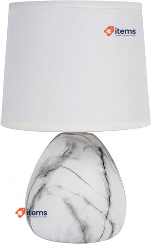 LUCIDE MARMO Table lamp Ø 16 cm 1xE14 - White Suitable for use with LED lights