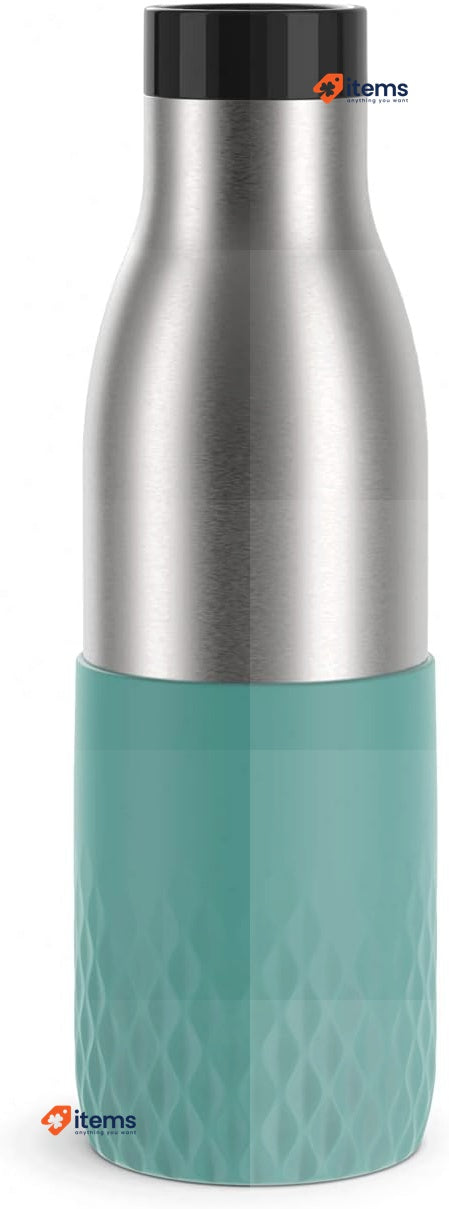 Emsa N31106 Bludrop Sleeve Drinking Bottle, 0.5 litres, 100% Leak-Proof