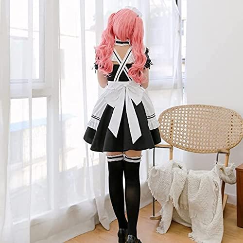 CarolynDesign Japanese Anime Sissy Maid French Apron Lolita Fancy Dress Set