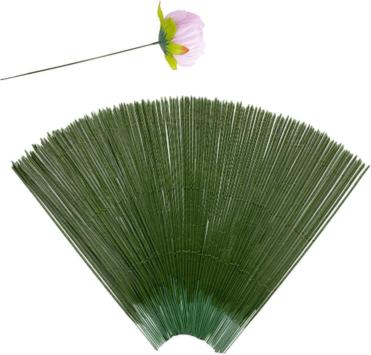 DSFSAEG 100pcs Plastic Floral Stem, Artificial Flower Rod 25 cm