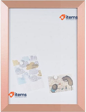 Bi-Office Kamashi Magnetic Whiteboard, MDF Copper Colere Frame, 90x60cm Erasable