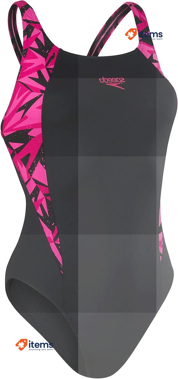 Speedo Hyperboom Womans Swimsuit Black/Electric Pink 30 Women S Splice Classic