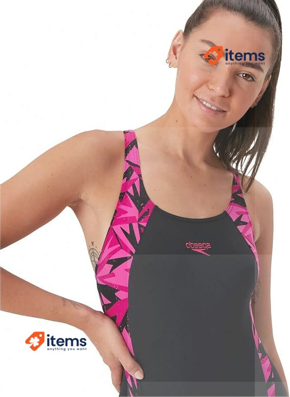 Speedo Hyperboom Womans Swimsuit Black/Electric Pink 30 Women S Splice Classic