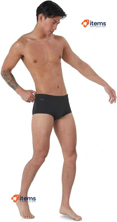Speedo Men s Eco Endurance+ 17cm Swim Briefs, Black 3XL - Size 42UK (105cm), 9DE