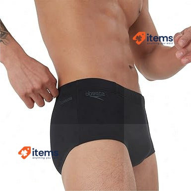 Speedo Men s Eco Endurance+ 17cm Swim Briefs, Black 3XL - Size 42UK (105cm), 9DE