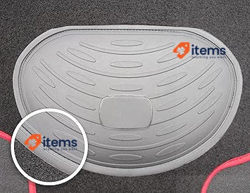 Pool Line 610304 JGO Premium Carpet Mats Heel Protector Rubber - Black Red