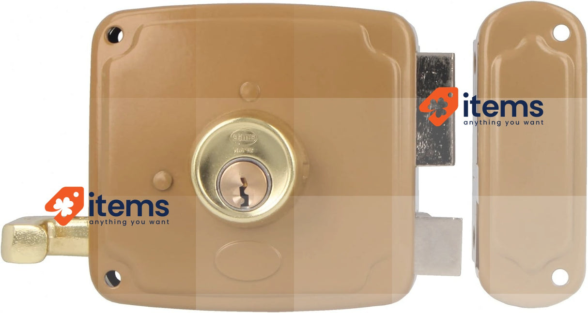 Amig - Surface Mounted Left Lock With Closing Lever, Latch, And Handle 95 mm