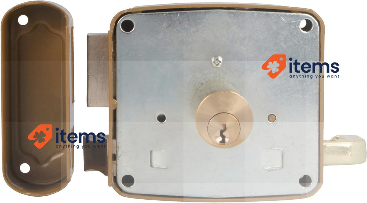 Amig - Surface Mounted Left Lock With Closing Lever, Latch, And Handle 95 mm