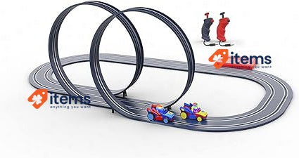 Ninco - Superthings Double Looper | 1/50 Scale Slot Circuit Ages 3+ (91018) 126"