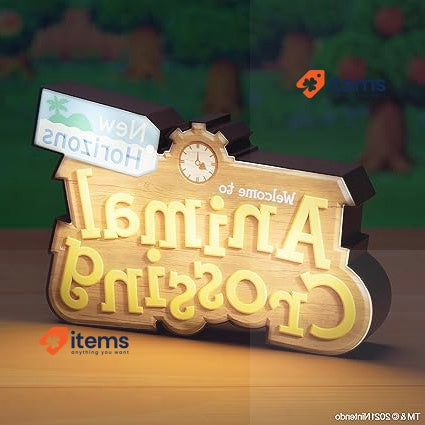 Paladone PP8377NN Animal Crossing Logo Light With Two Modes Merchandise Video