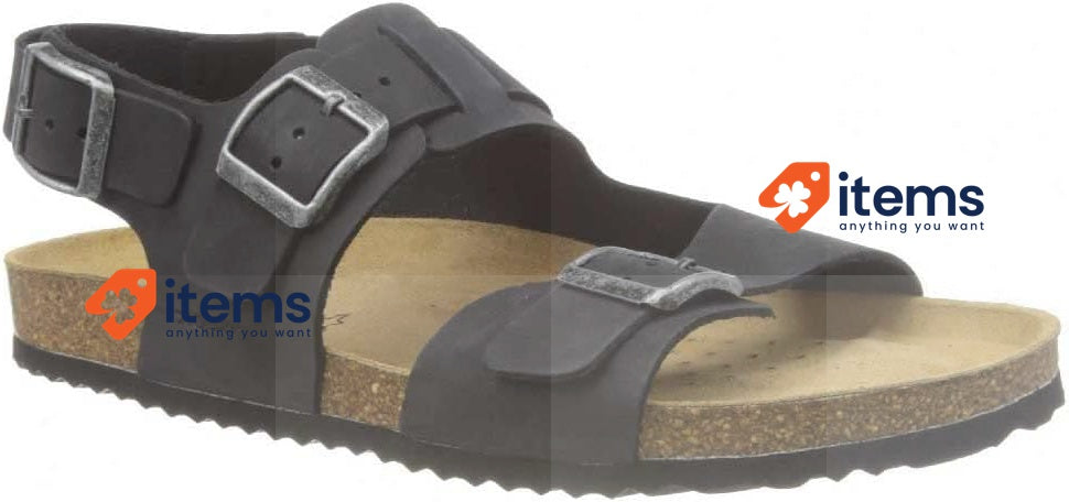 Geox Men U Sandal Ghita For Synthetic Black UK 6 EU 39 Man Sandals Geox Mens
