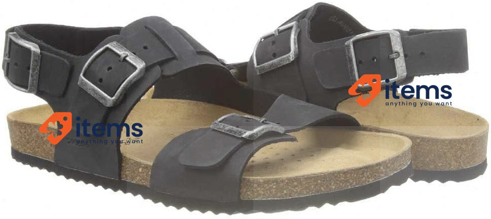 Geox Men U Sandal Ghita For Synthetic Black UK 6 EU 39 Man Sandals Geox Mens