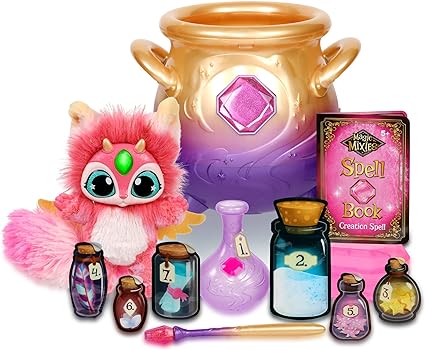 Famosa - My Magic Mixies, Pink Plush, interactive magic toy (MGX00000)
