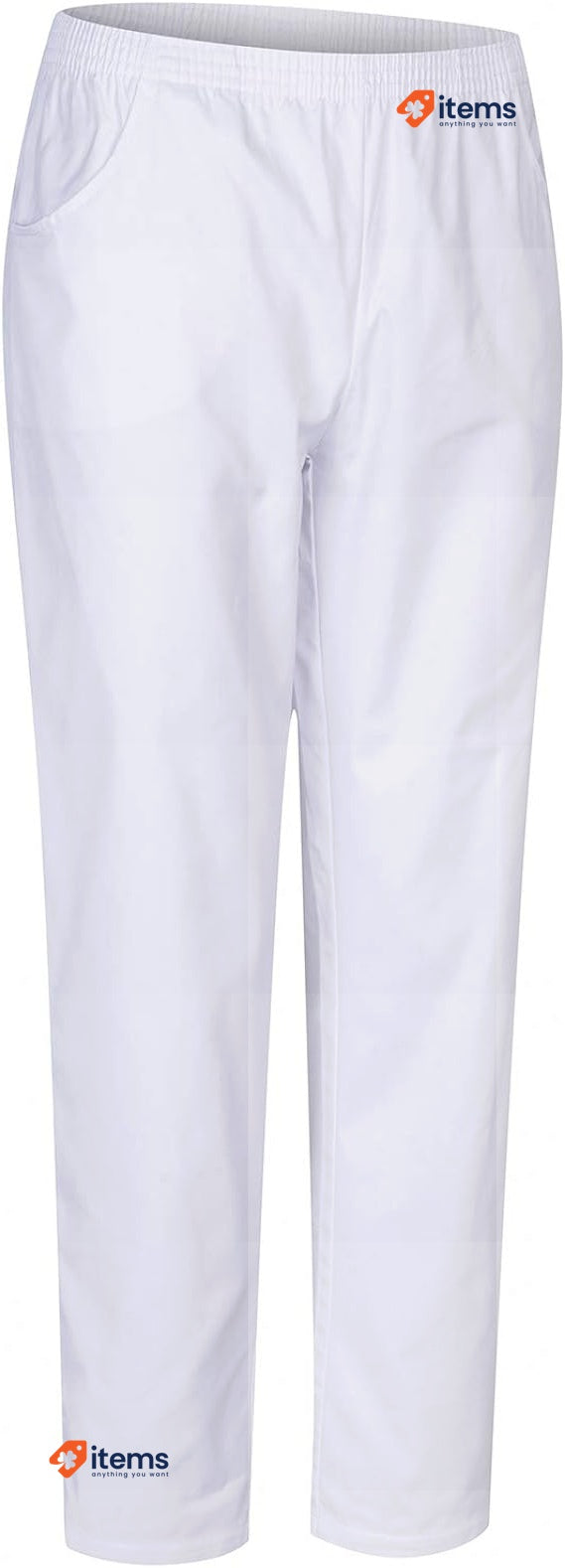 MISEMIYA Uniforms Unisex Scrub Set in White, Size 3XL Adult Medical Pants