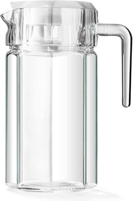 VILDE Glass Carafe with Lid and Spout, 1.5 litres Transparent