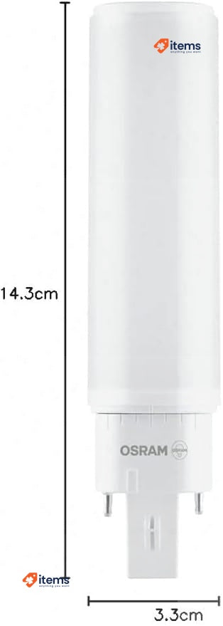 OSRAM DULUX DIE 13 G24Q-1 LED cap lamp. 6 watts. 600 lumens 13W white 3000K