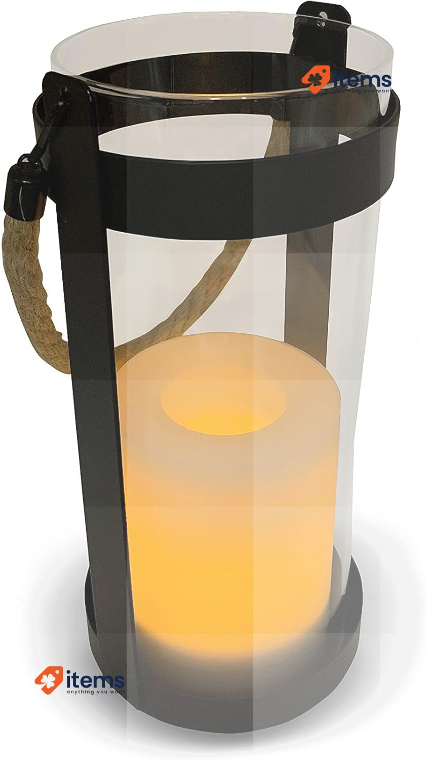 Luceco Solar LED Lantern, Impemeable IP44 Lamp Lights Outdoor Garden Decorative