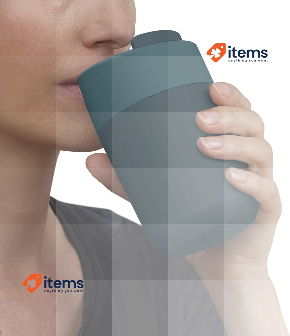 Joseph Joseph Sipp Travel mug 340 ml Blue Hygienic Leakproof Reusable Coffee